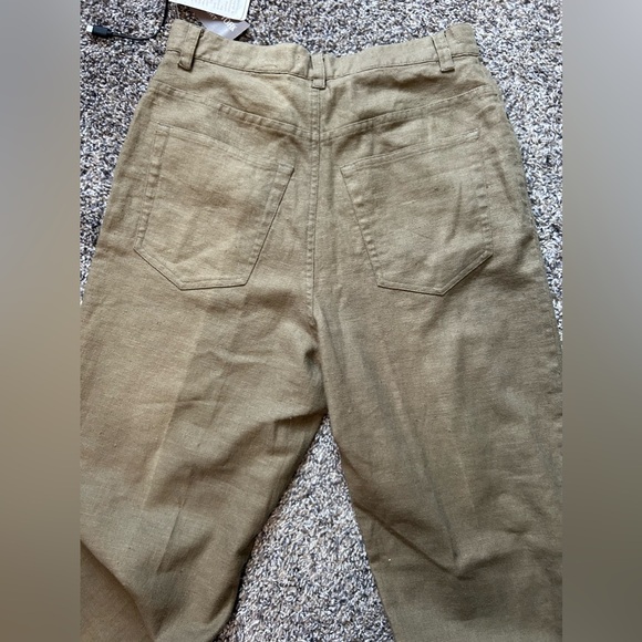 Jones New York NWT linen/cotton blend khaki pants size 8 - Picture 8 of 11